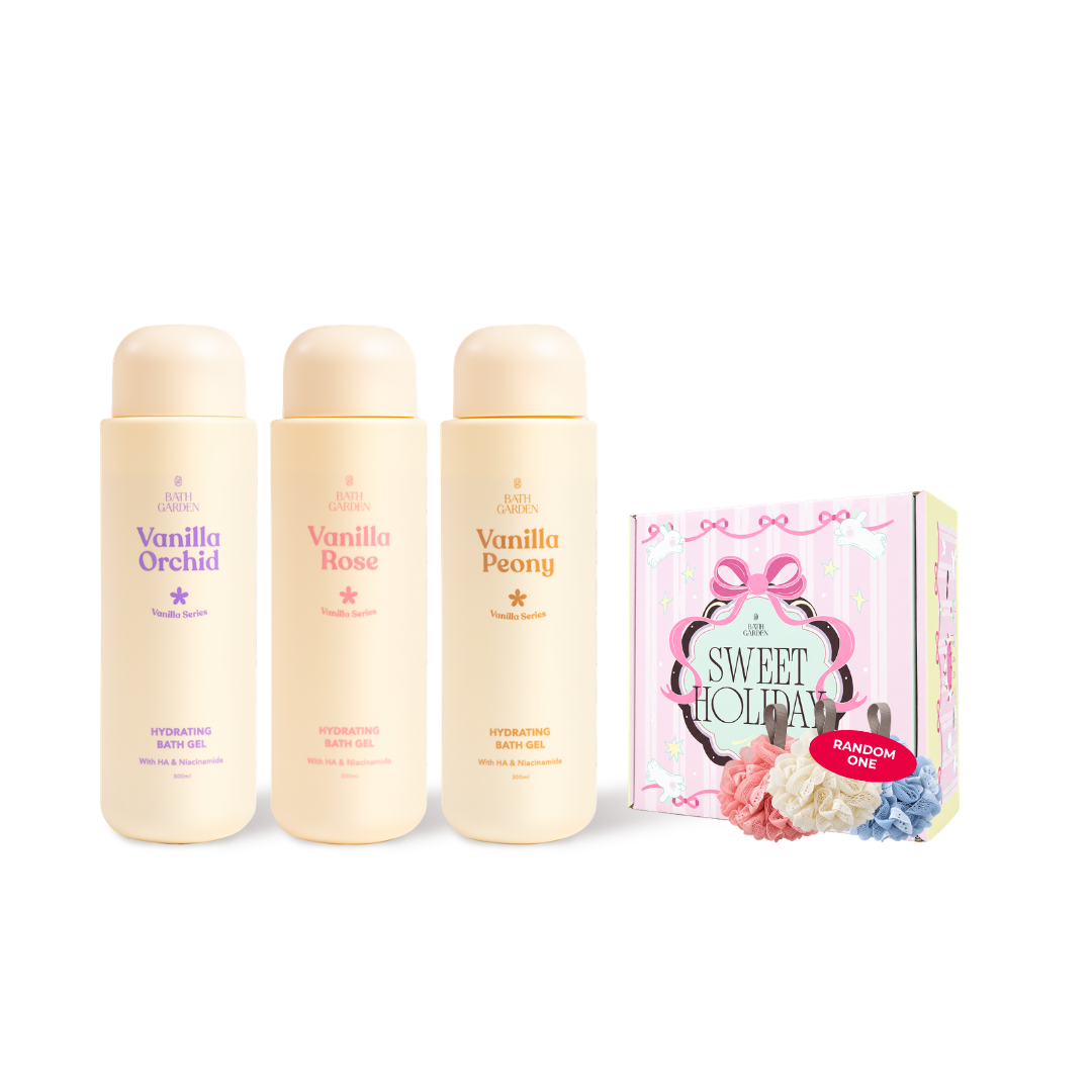 Vanilla Series Bath Gel Trio Set