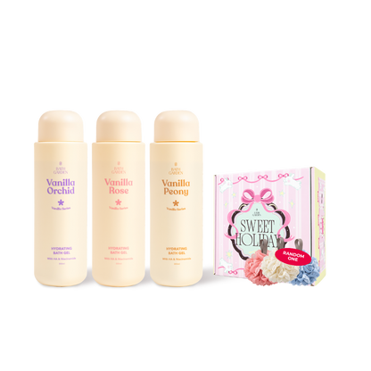 Vanilla Series Bath Gel Trio Set
