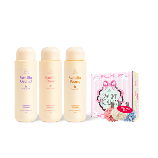 Vanilla Series Bath Gel Trio Set