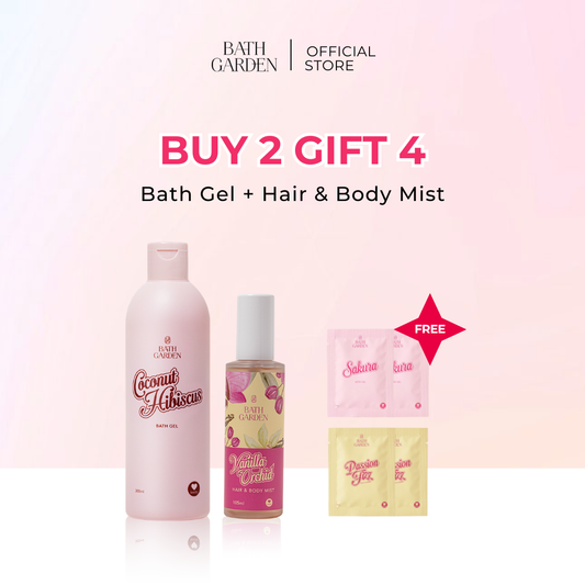 Buy 2 Gift 4: 1 Bath Gel + Hair & Body Mist