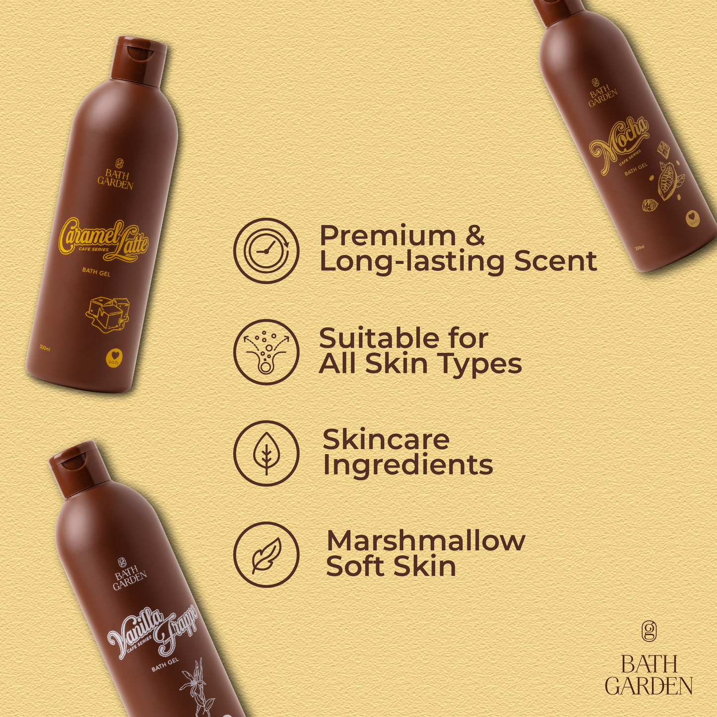 [Cafe Edition] Caramel Latte Bath Gel